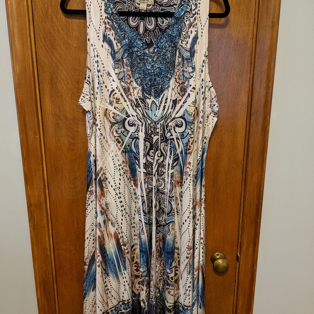 Cream sundress, sexy and relaxed